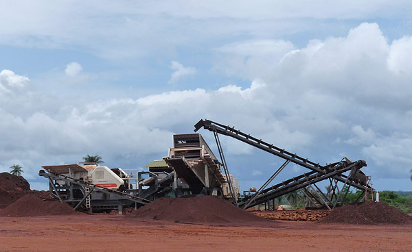 Iron ore production line